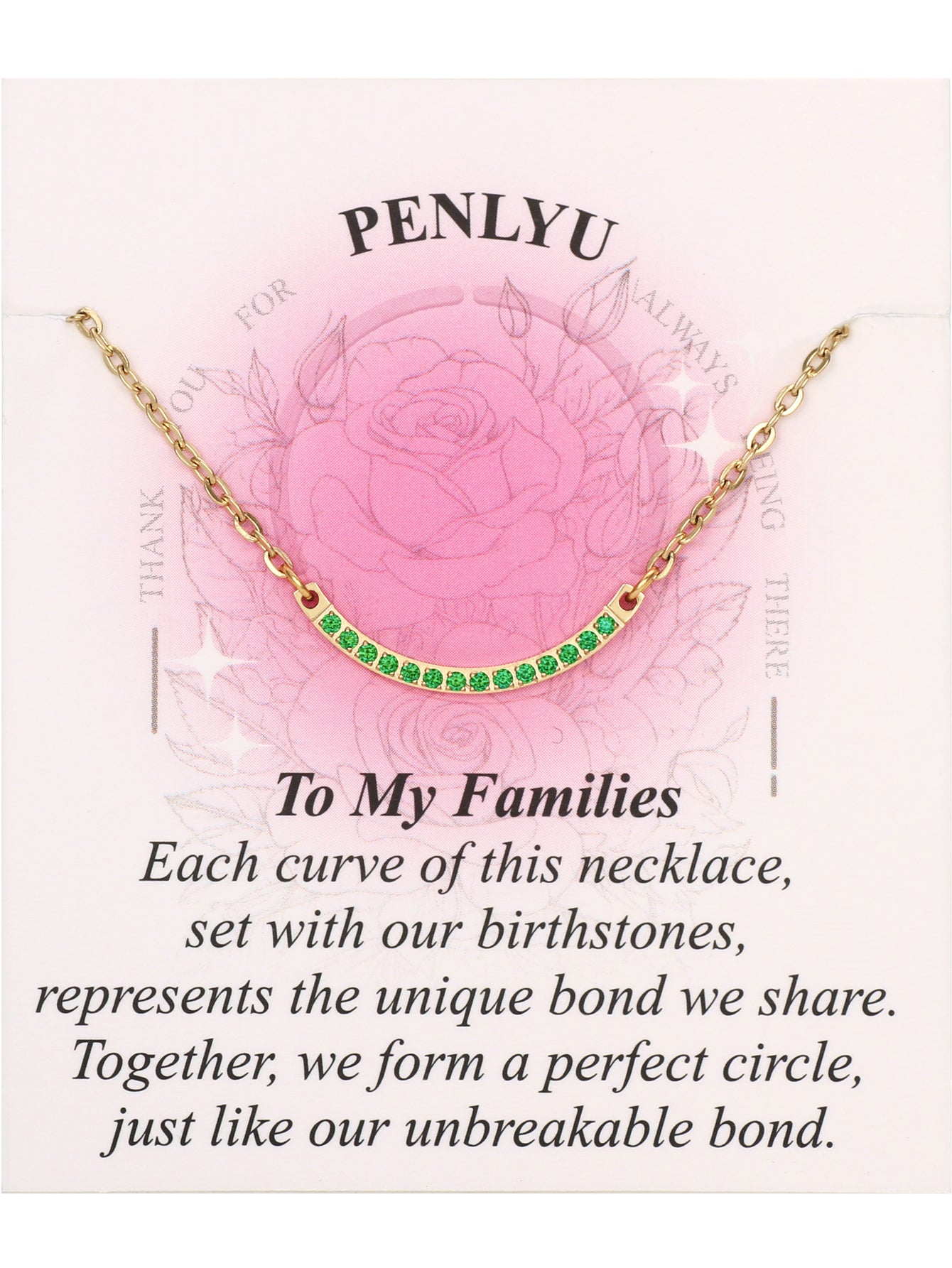 Birthstone Necklace | Gifts for Mom & Family