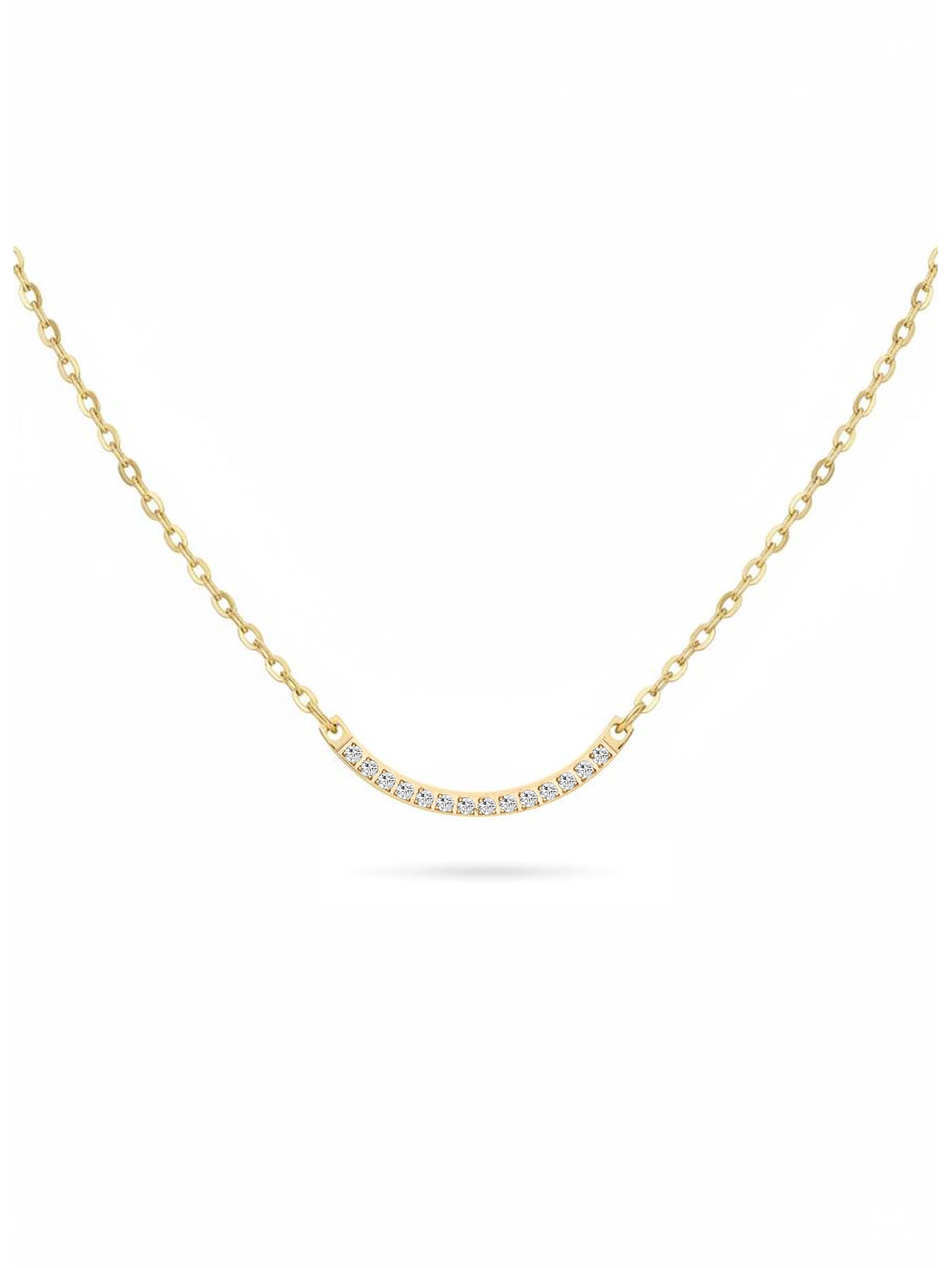 One-third Circle Birthstone Necklace