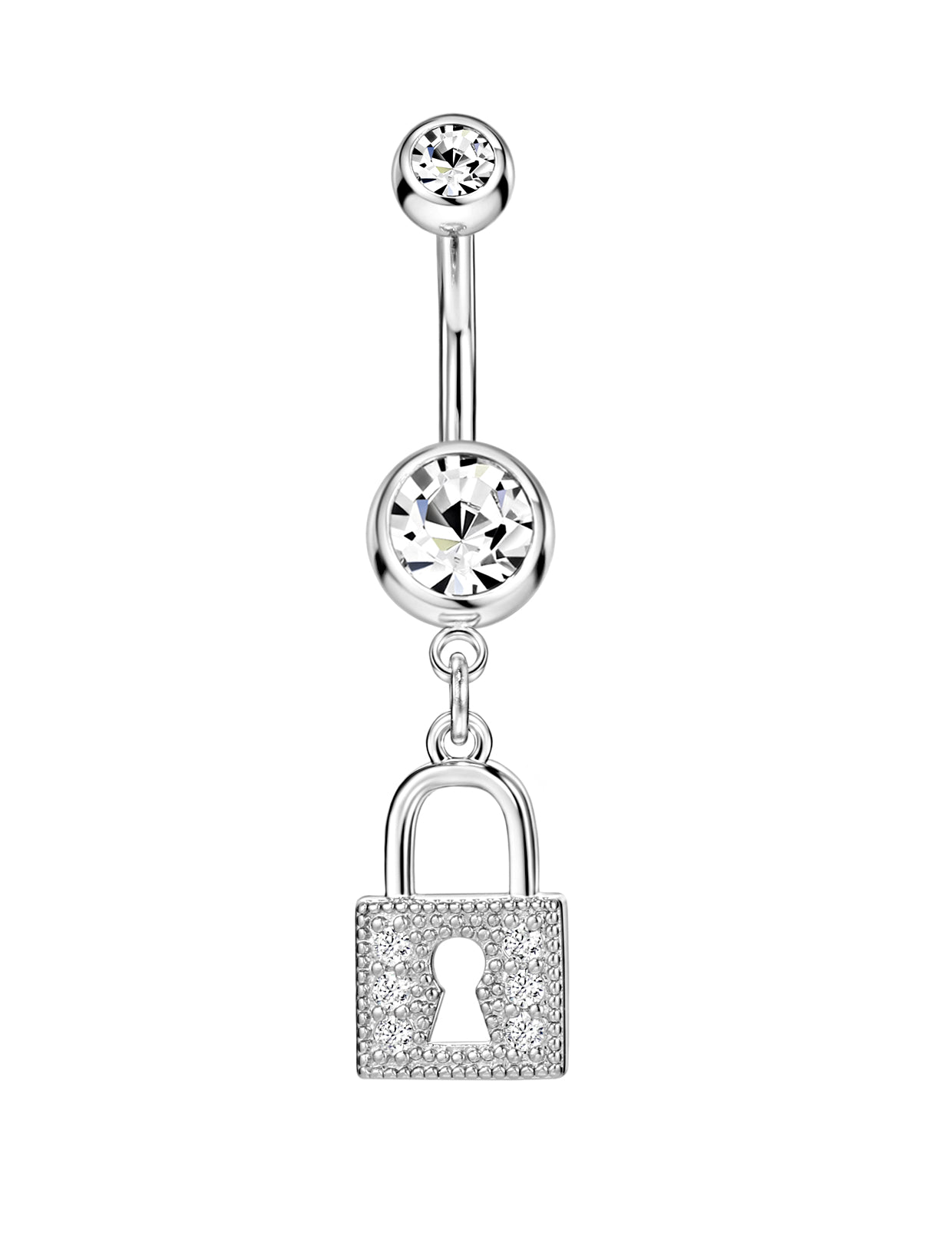 Lock Belly Button Ring