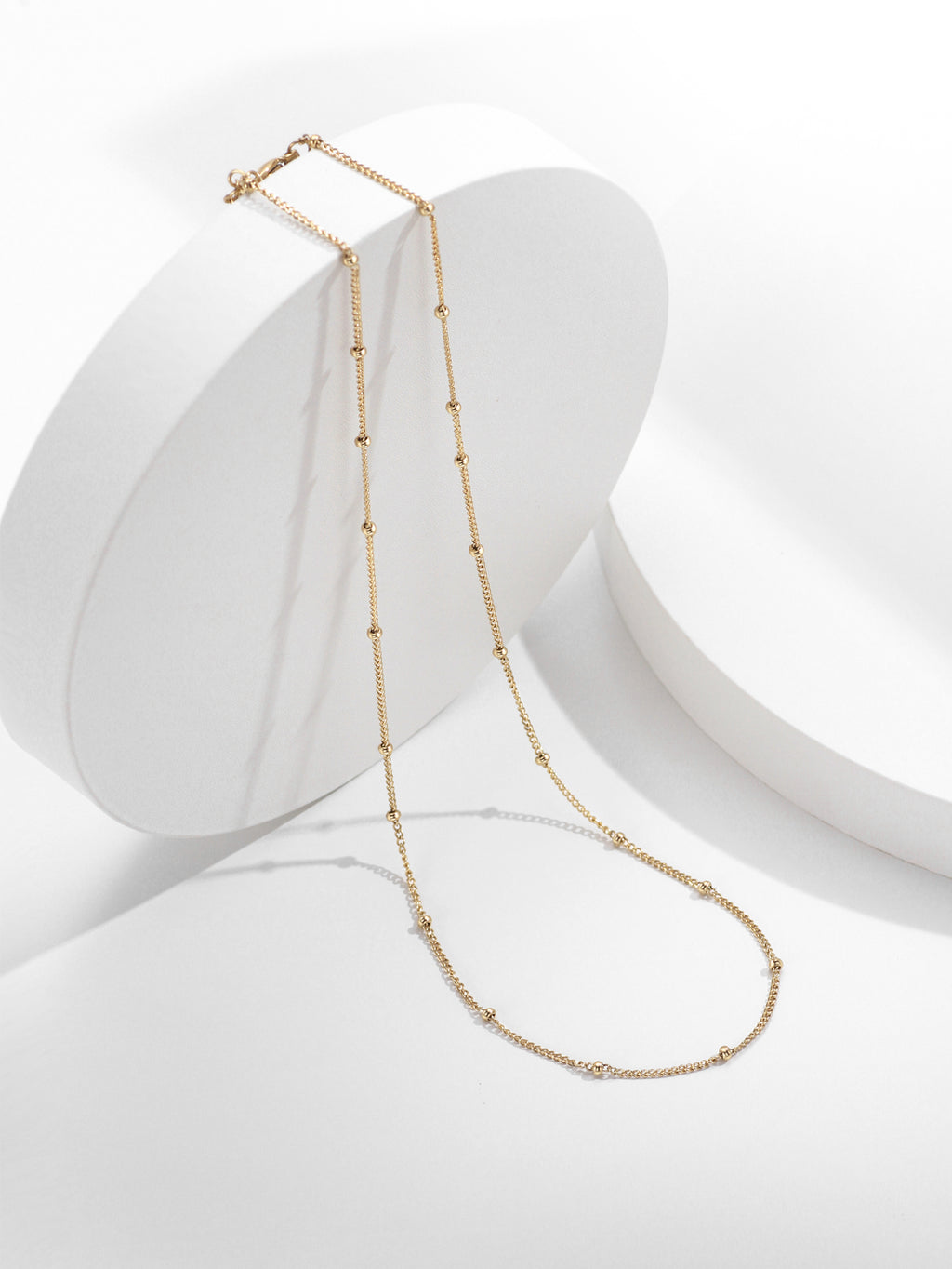 Birth Flower Necklace with Satellite Chain